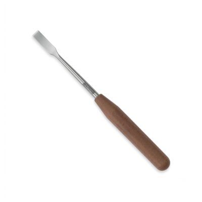 High-quality Bone Raspatory with Tufnol Handle designed for precise elevation and separation of periosteal tissue during orthopedic and surgical procedures, manufactured by RealForge.