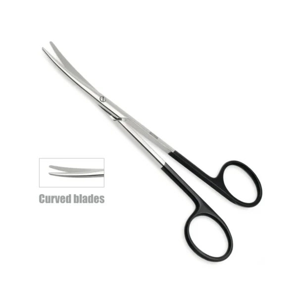 High-quality Baby Metzenbaum Easy Cut Scissors designed for delicate tissue dissection and precise cutting during general, plastic, and microsurgical procedures, manufactured by RealForge.