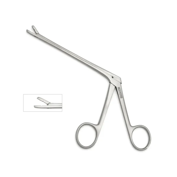 High-quality Beck Disc Rongeur designed for precise grasping and removal of intervertebral disc tissue during spinal and neurosurgical procedures, manufactured by RealForge.