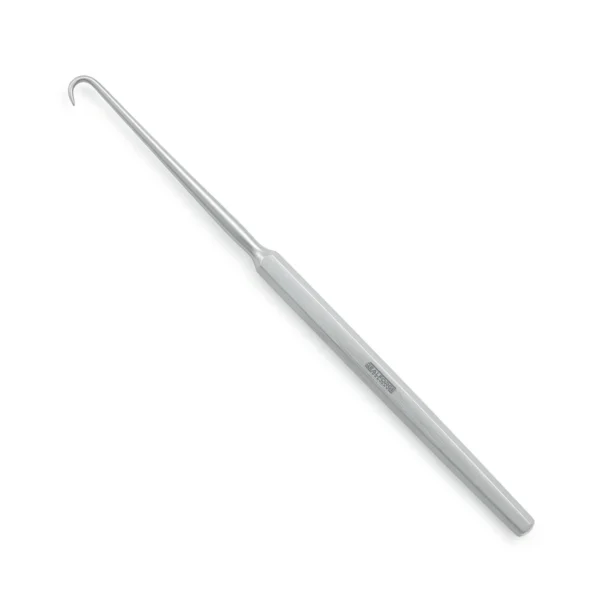 High-quality Blunt Nerve Hook designed for gentle nerve retraction and tissue manipulation during neurosurgical and orthopedic procedures, manufactured by RealForge.