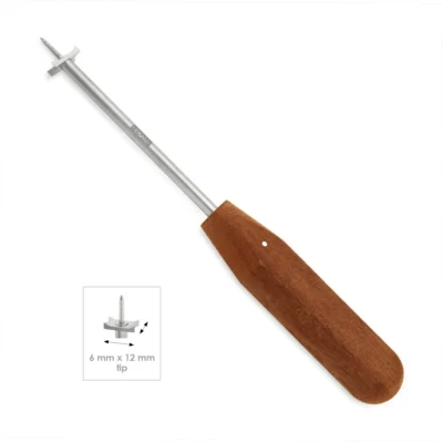 High-quality Caspar Bone Graft Holder and Impactor designed for secure bone graft placement and impaction during spinal surgical procedures, manufactured by RealForge.