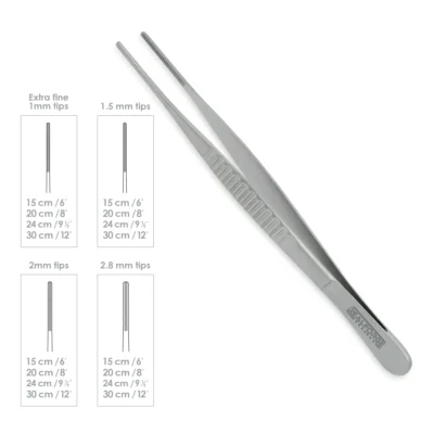 High-quality DeBakey Atraumatic Forceps designed for gentle tissue and vascular handling during cardiovascular and general surgical procedures, manufactured by RealForge.