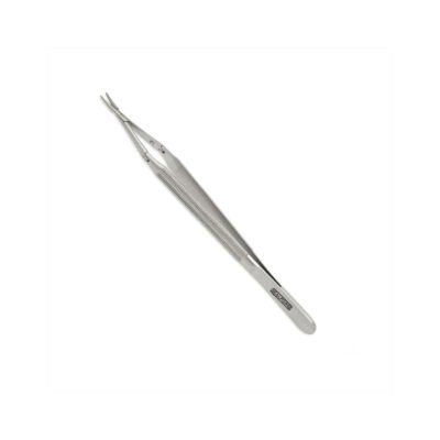 High-quality Double Action Micro Needle Holder with a 1 mm jaw, designed for secure needle handling and precise suturing during microsurgical, ophthalmic, and plastic surgical procedures, manufactured by RealForge.