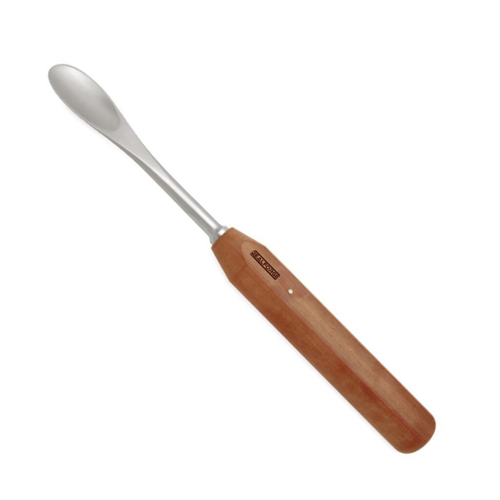 High-quality Femoral Dislocation Lever with a broad blade, designed for controlled leverage and manipulation during hip and orthopedic surgical procedures, manufactured by RealForge.