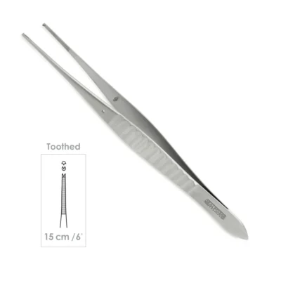 High-quality Gillies Forceps designed for precise tissue handling during plastic, reconstructive, and general surgical procedures, manufactured by RealForge.