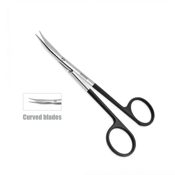 High-quality Jameson-Werber Scissors designed for precise tissue dissection and cutting during ophthalmic, plastic, and microsurgical procedures, manufactured by RealForge.