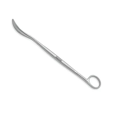 Lanes Bone Elevator with curved serrated blade for orthopedic and trauma surgery