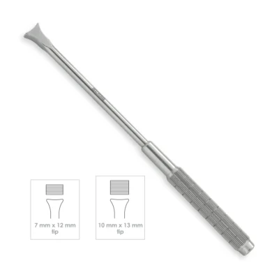 High-quality Lumbar Bone Graft Impactor designed for precise bone graft placement and impaction during lumbar spinal surgical procedures, manufactured by RealForge.