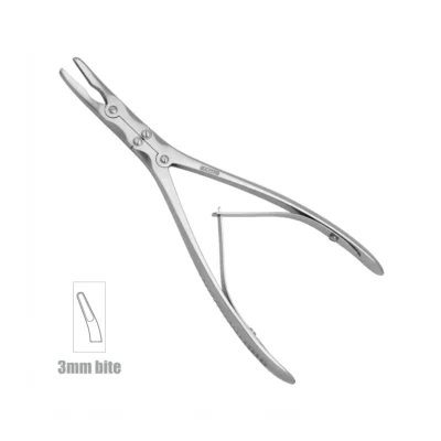High-quality Marquardt Bone Nibbler designed for precise bone cutting and removal during orthopedic, spinal, and neurosurgical procedures, manufactured by RealForge.