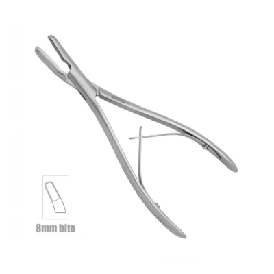 High-quality Matzen Intervertebral Rongeur designed for precise grasping and removal of intervertebral disc tissue during spinal and neurosurgical procedures, manufactured by RealForge.