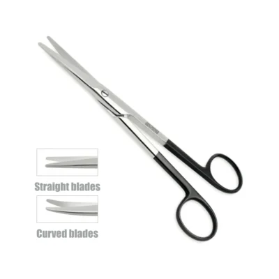 High-quality Mayo Easy Cut Scissors, 17 cm, designed for precise tissue dissection and cutting during general and surgical procedures, manufactured by RealForge.