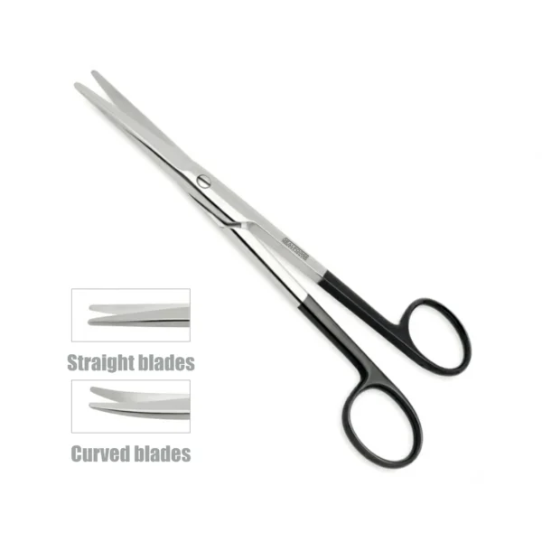High-quality Mayo Easy Cut Scissors, 17 cm, designed for precise tissue dissection and cutting during general and surgical procedures, manufactured by RealForge.