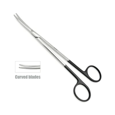High-quality McIndoe Metzenbaum Easy Cut Scissors designed for delicate tissue dissection and precise cutting during plastic, reconstructive, and general surgical procedures, manufactured by RealForge.