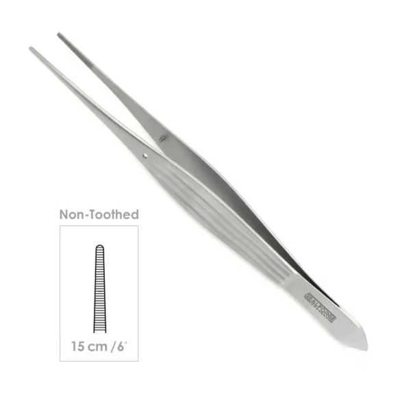 High-quality McIndoe's Forceps designed for precise tissue handling during plastic, reconstructive, and general surgical procedures, manufactured by RealForge.