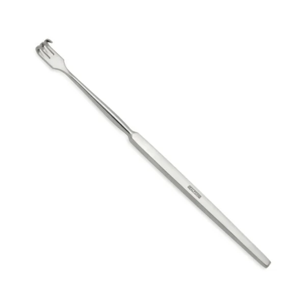 High-quality Mini Catspaw Retractor designed for delicate skin and soft tissue retraction during plastic, reconstructive, and hand surgical procedures, manufactured by RealForge.