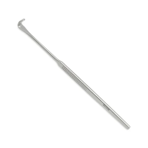 High-quality Mini Langenbeck Retractor designed for precise soft tissue retraction during plastic, reconstructive, and hand surgical procedures, manufactured by RealForge.