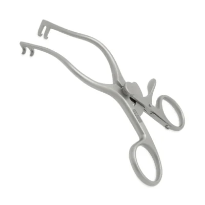 High-quality Mollison Self-Retaining Retractor Child designed for hands-free soft tissue retraction during pediatric plastic, reconstructive, and ENT surgical procedures, manufactured by RealForge.
