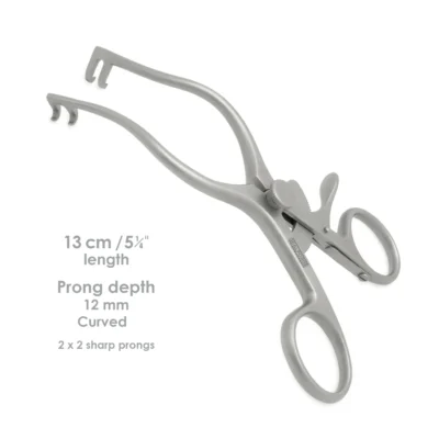 High-quality Mollison Self-Retaining Retractor Child designed for hands-free soft tissue retraction during pediatric plastic, reconstructive, and ENT surgical procedures, manufactured by RealForge.