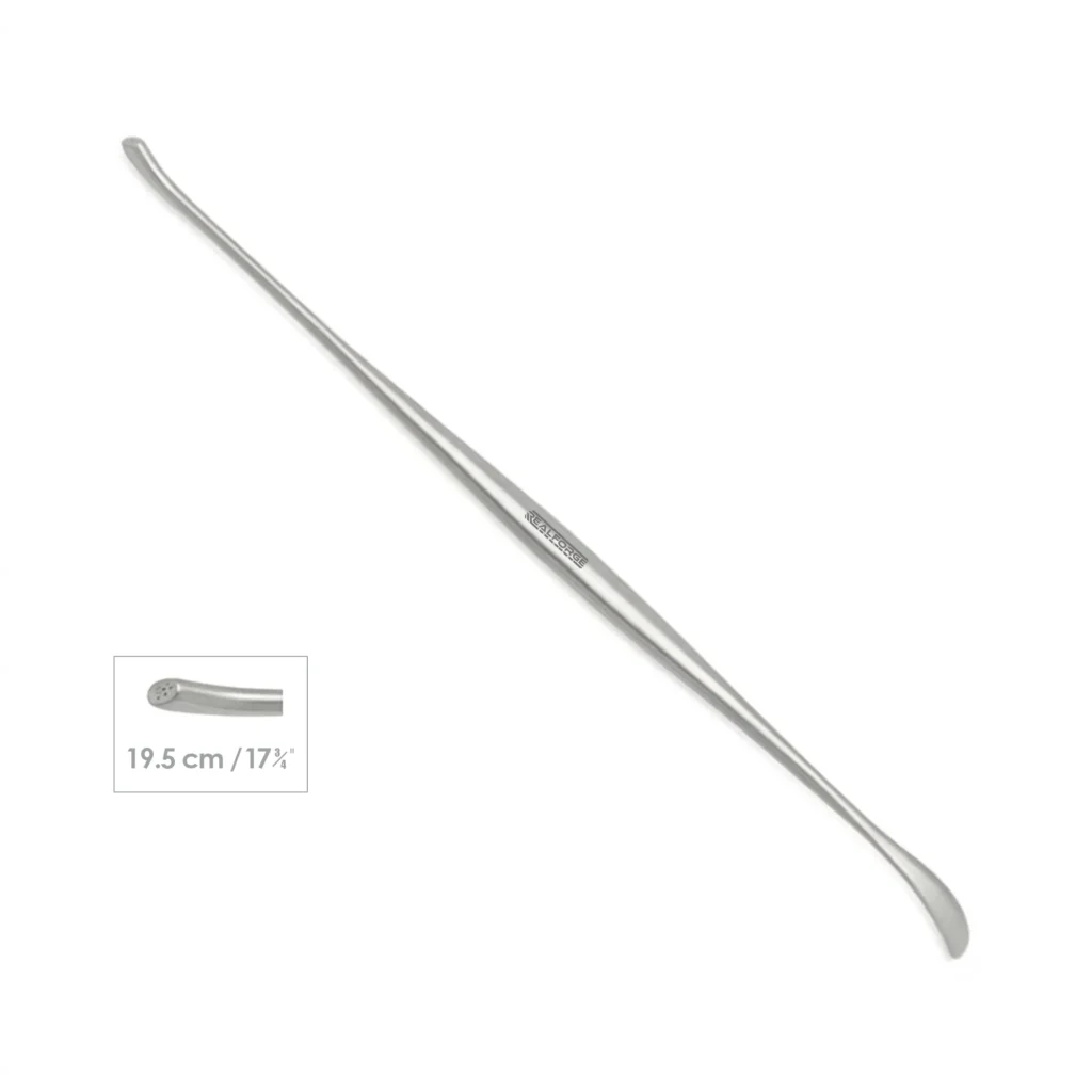 High-quality Penfield Dural Dissector No. 3 designed for precise dural dissection and tissue manipulation during spinal and neurosurgical procedures, manufactured by RealForge.