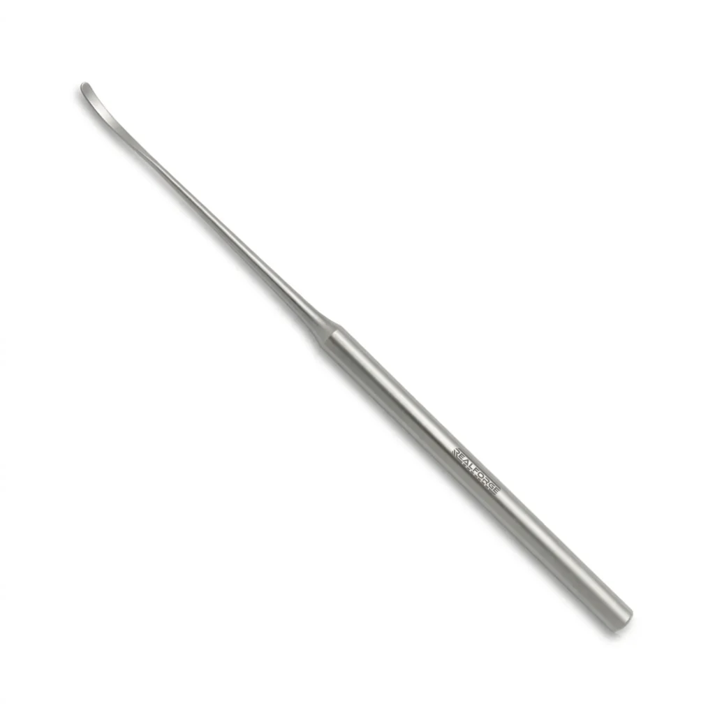 High-quality Penfield Dural Dissector No. 4 designed for precise dural dissection and tissue manipulation during spinal and neurosurgical procedures, manufactured by RealForge.
