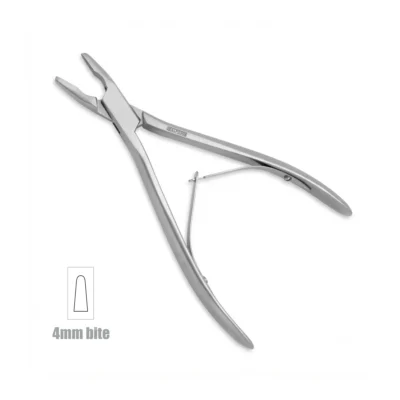 High-quality Pennybacker Bone Nibbler designed for precise bone cutting and removal during orthopedic, spinal, and neurosurgical procedures, manufactured by RealForge.
