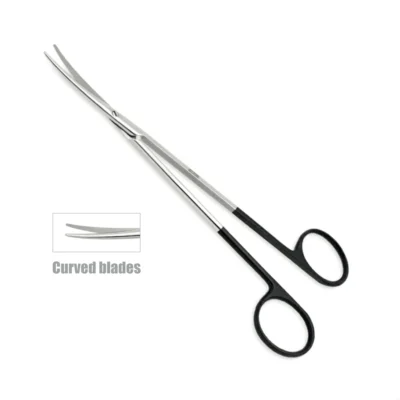 High-quality Slim Metzenbaum Easy Cut Scissors designed for delicate tissue dissection and precise cutting during general, plastic, and reconstructive surgical procedures, manufactured by RealForge.
