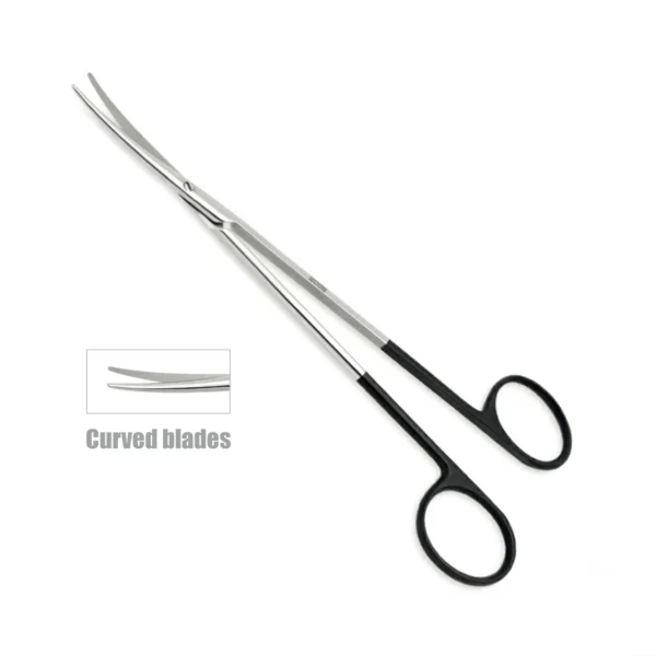 High-quality Slim Metzenbaum Easy Cut Scissors designed for delicate tissue dissection and precise cutting during general, plastic, and reconstructive surgical procedures, manufactured by RealForge.