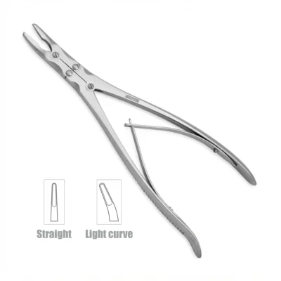High-quality Smith-Peterson Bone Nibbler designed for precise bone cutting and removal during orthopedic, spinal, and reconstructive surgical procedures, manufactured by RealForge.