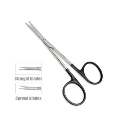 High-quality Strabismus Scissors designed for delicate tissue dissection and precise cutting during ophthalmic and microsurgical procedures, manufactured by RealForge.