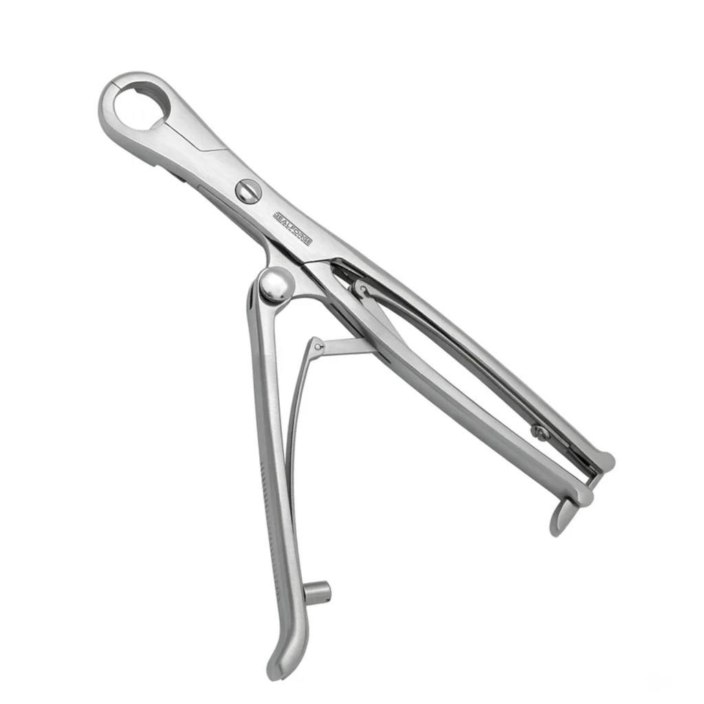 High-quality Tudor Edwards / Vehmehren Costotome designed for precise rib cutting during thoracic and surgical procedures, manufactured by RealForge.