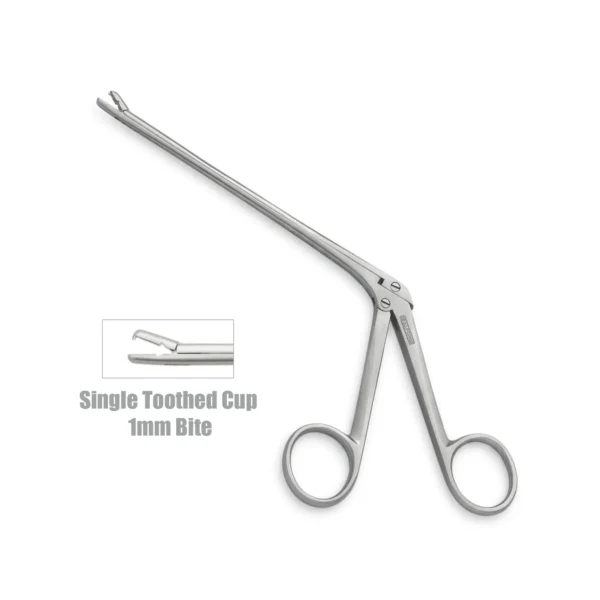High-quality Williams Discectomy Rongeur designed for precise grasping and removal of intervertebral disc material during spinal and neurosurgical procedures, manufactured by RealForge.