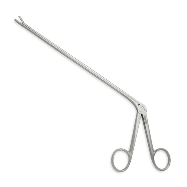 High-quality Williams Discectomy Rongeur, longer pattern design, developed for precise grasping and removal of intervertebral disc material during spinal and neurosurgical procedures, manufactured by RealForge.