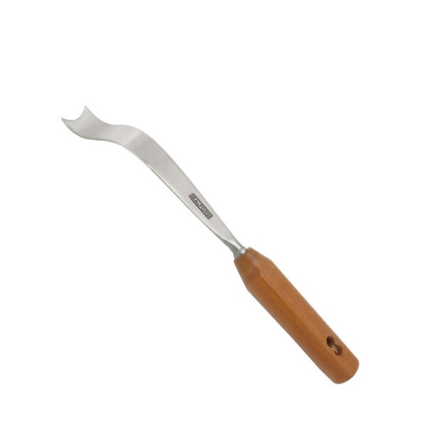 High-quality Muller Femoral Retractor with a broad blade, designed for effective tissue retraction and enhanced surgical exposure during orthopedic and hip procedures, manufactured by RealForge.